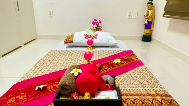 태국마사지 서비스가 제공되는 구래동 홍테라피 매장 내부 사진