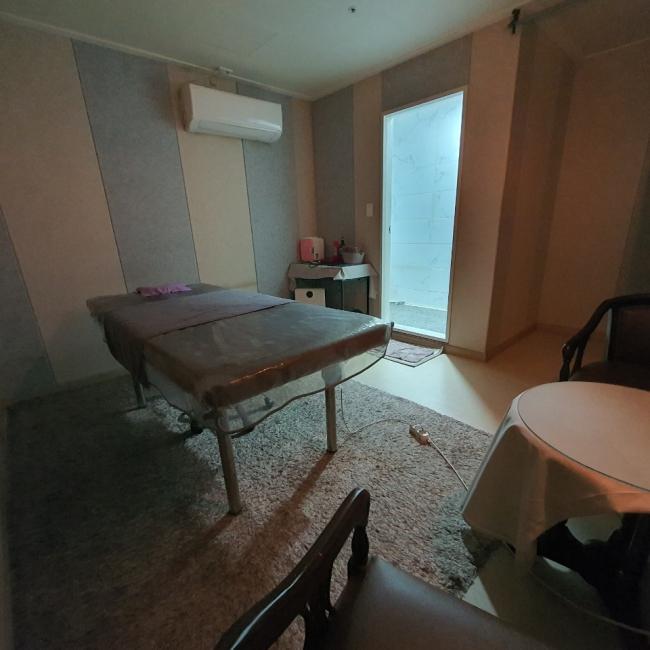 각산역 인근 한국관리사 마사지 전문 CU테라피의 아늑한 내부 시설 안내