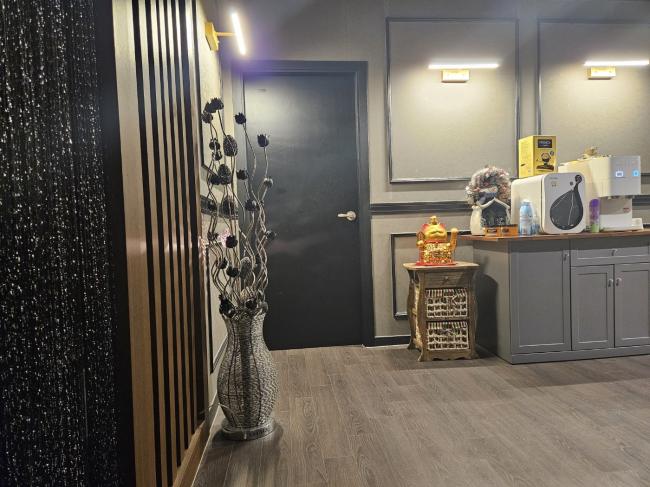 장대동 중국관리사 마사지샵 미테라피의 쾌적한 관리실 내부 모습