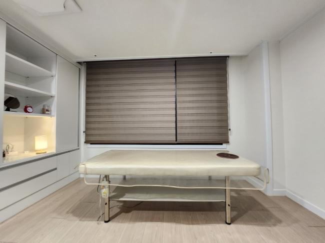 행당동 한국관리사 마사지샵 바비스웨디시의 쾌적한 관리실 내부 모습