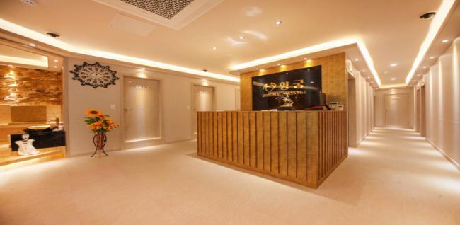 주변 중국마사지 추천 매장 황궁정통마사지의 전체적인 인테리어 모습