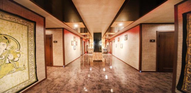 태국마사지 서비스가 제공되는 삼호동 힐링아로마 매장 내부 사진