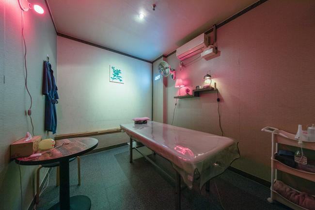 스웨디시 서비스가 제공되는 고잔동 라임테라피 매장 내부 사진