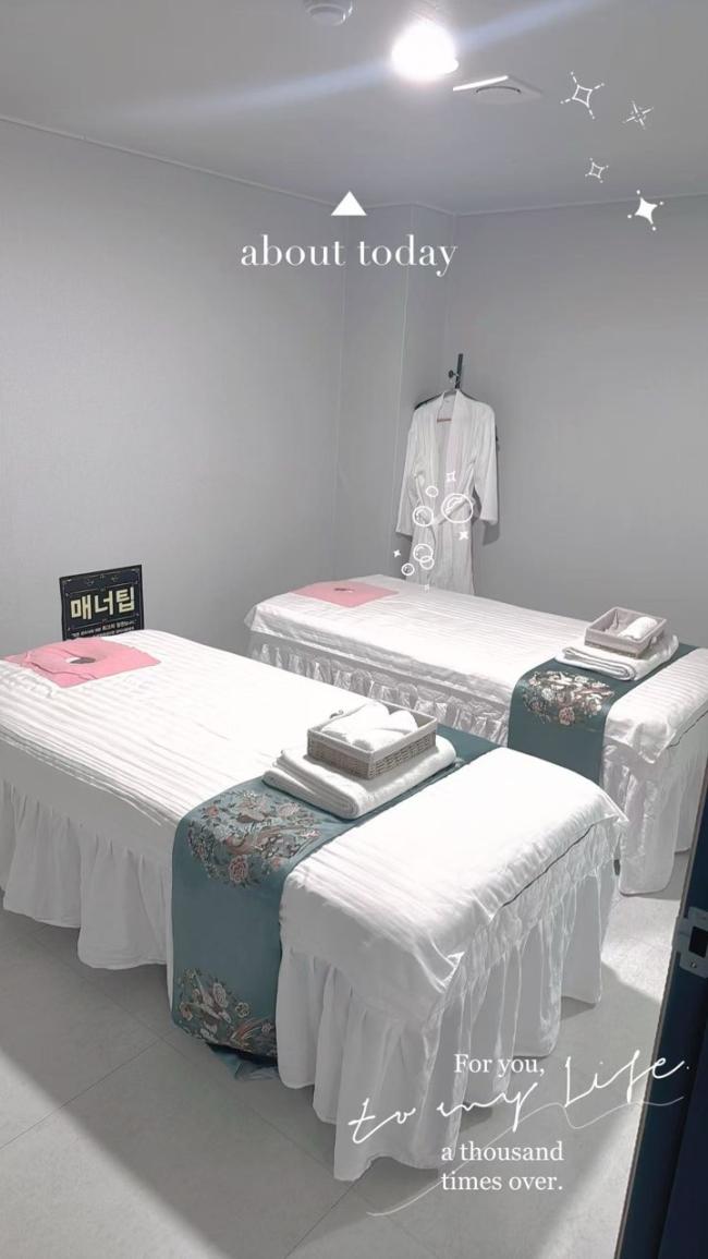 중국마사지 서비스가 제공되는 상동 신의야아로마 매장 내부 사진