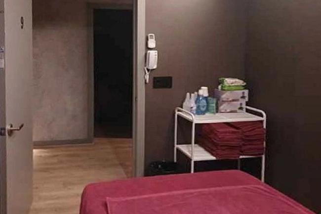 상계동 한국관리사 마사지샵 헬로스파의 쾌적한 관리실 내부 모습