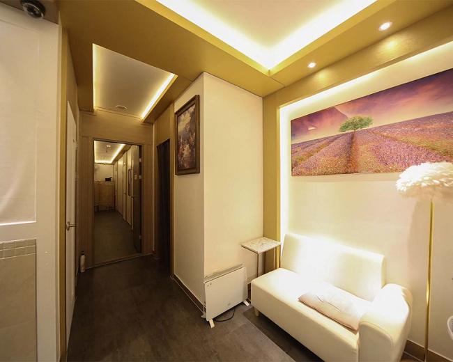 정자동 한국관리사 마사지샵 LA테라피의 쾌적한 관리실 내부 모습