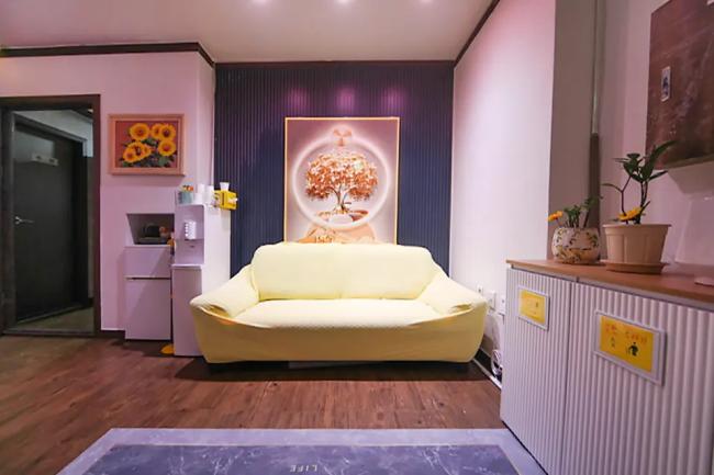 병점동 한국관리사, 중국관리사 마사지샵 66호아로마의 쾌적한 관리실 내부 모습