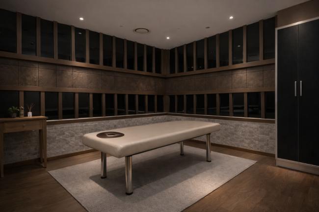 상동역 인근 한국관리사 마사지 전문 청담테라피 의 아늑한 내부 시설 안내