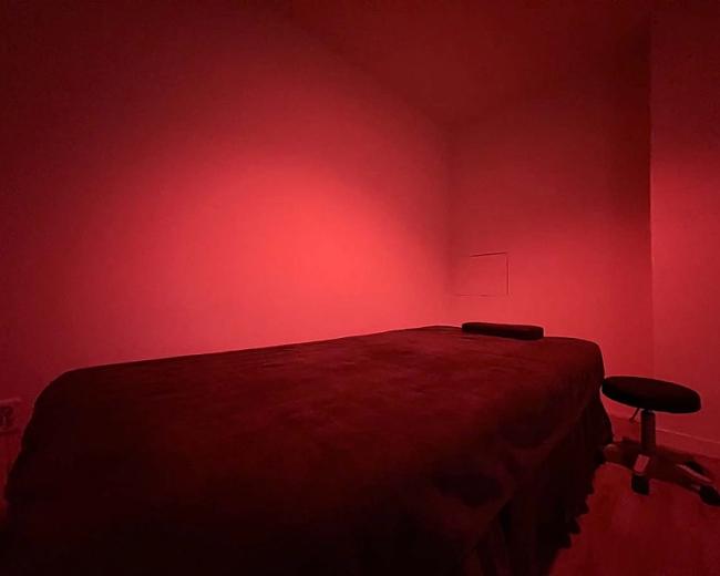 중국마사지 서비스가 제공되는 장성동 하이테라피 매장 내부 사진