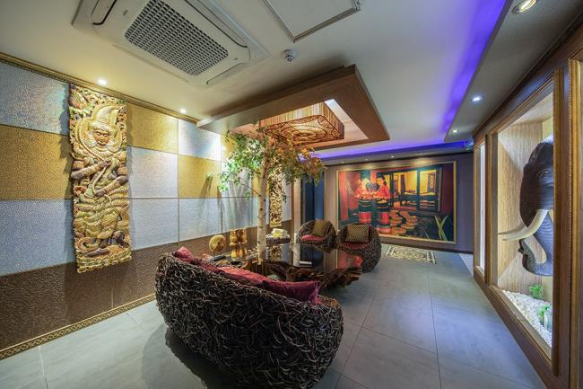 정왕동 태국마사지 전문 쎈마사지의 깔끔하고 정돈된 내부 전경