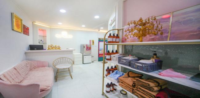 대림역,구로디지털단지역,신풍역 주변 중국마사지 추천 매장 엄지손마사지의 전체적인 인테리어 모습