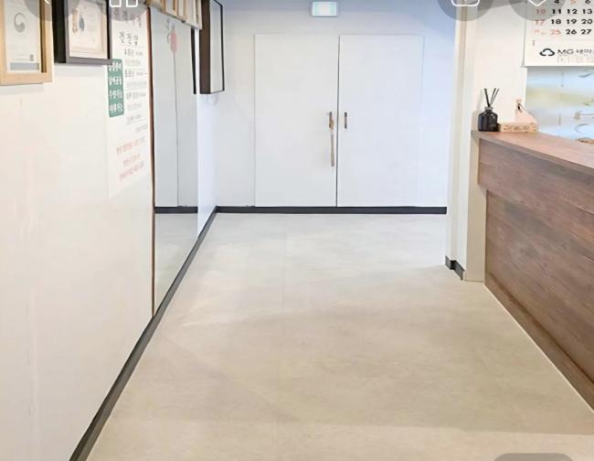 한국마사지 서비스가 제공되는 상계동 유림 매장 내부 사진