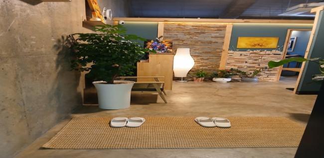 하귀2리 한국관리사 마사지샵 몽테라피(애월)의 쾌적한 관리실 내부 모습