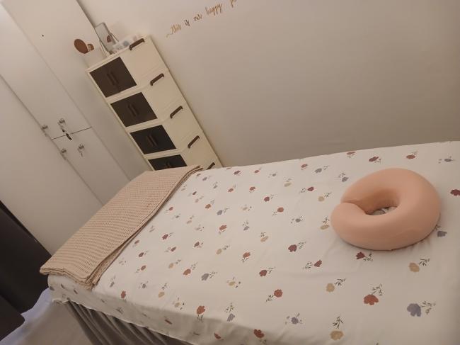 청량리동 중국관리사 마사지샵 도바디풋샵의 쾌적한 관리실 내부 모습