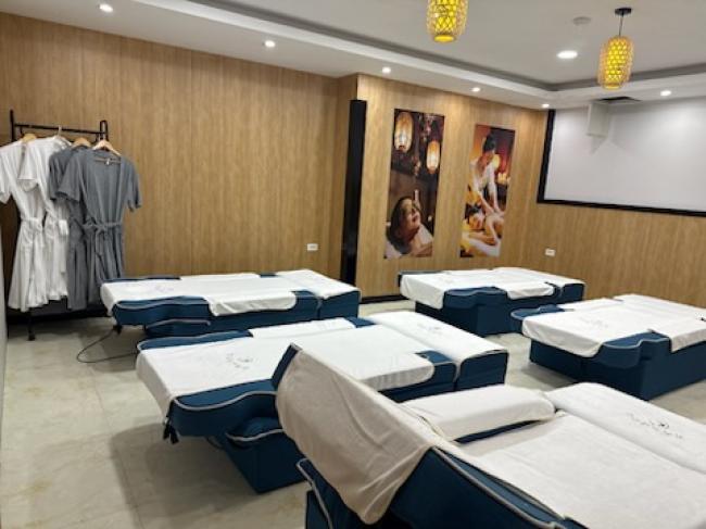 삼도일동 중국관리사 마사지샵 귀족도아로마의 쾌적한 관리실 내부 모습