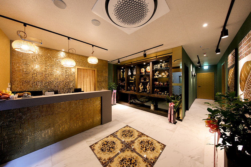 증산역,새절역,응암역 주변 태국마사지 추천 매장 핫타이의 전체적인 인테리어 모습