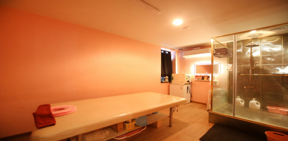 스웨디시 서비스가 제공되는 동인동2가 벨테라피 매장 내부 사진